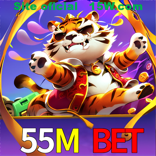 Imagem promocional da 55M Bet mostrando a plataforma e suas vantagens